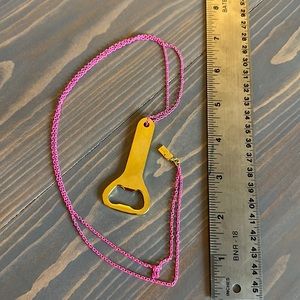 Kate Spade bottle opener, necklace
